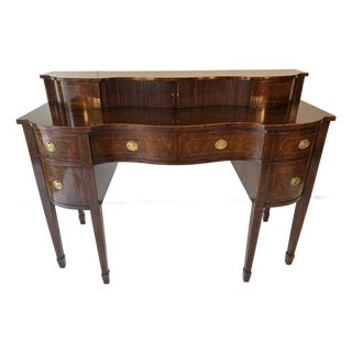 1970s Mahogany Inlayed Sideboard by Baker For Sale