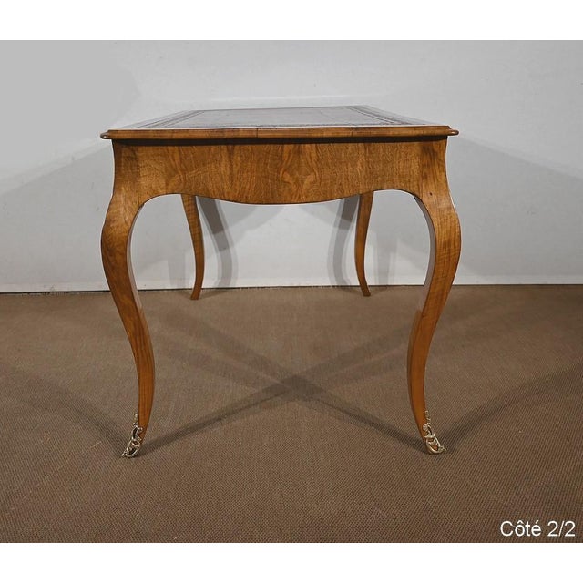19th Century Louis XV Style Walnut Office Table For Sale - Image 14 of 18