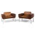 Set of Italian Brown Leather Lounge Chairs, 1970s For Sale - Image 15 of 15