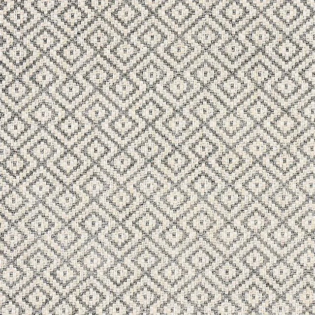 Schumacher Lessing Fabric in Charcoal For Sale