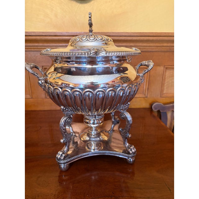 English 19th Century Regency Old Sheffield Plate Tea Urn Samovar For Sale - Image 3 of 9