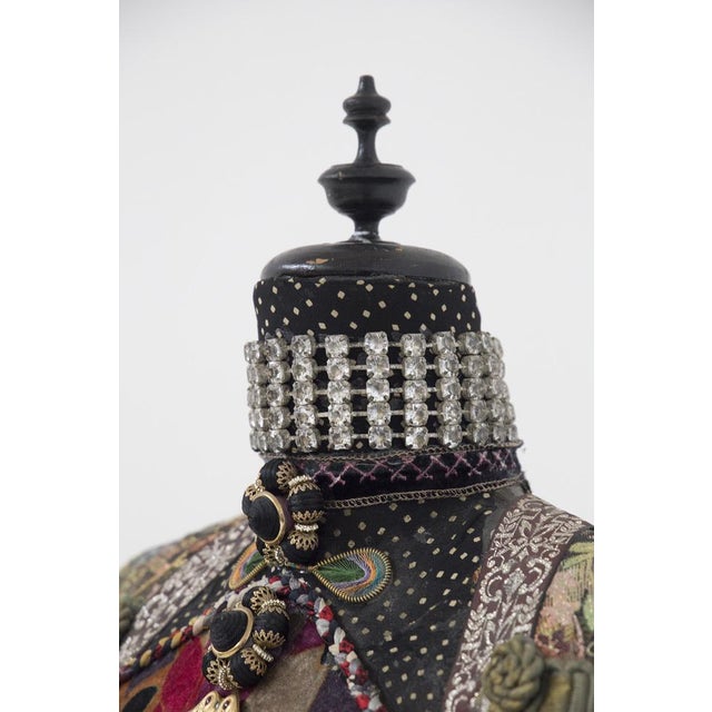 Beige Susanna Hardage, Mannequin with Textile Assemblage, Coins and Costume Jewellery, 1980s, Mixed Media Sculpture For Sale - Image 8 of 16