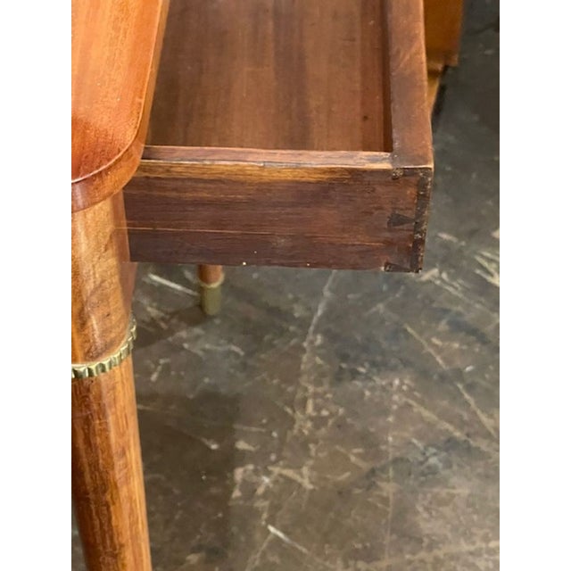 19th Century 19th C. German Neoclassical Mahogany Side Table For Sale - Image 5 of 9