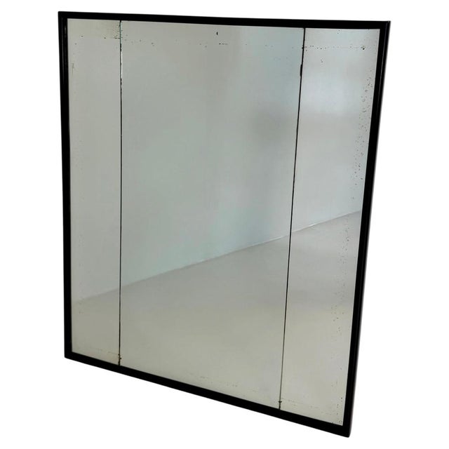 Black Vintage Italian Art Deco Mirror by Osvaldo Borsani, 1940s For Sale - Image 8 of 8