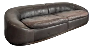 Italian Sofa and Ottoman by Giovanni Sforza, 1980s