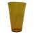 Large Vintage Mid Century Attributed to Blenko Hand Blown Art Glass Vase Yellow With Honey-Gold Tones For Sale