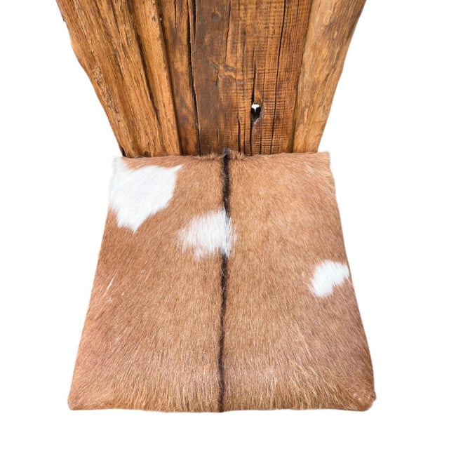Brown Striking Organic Folk Driftwood Rustic Accent Chair For Sale - Image 8 of 8