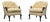 Vintage Pair of Henredon Low Back Club Chairs For Sale