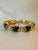 1980s Vintage Monet Black Enamel and Gold Link Bracelet For Sale - Image 12 of 12