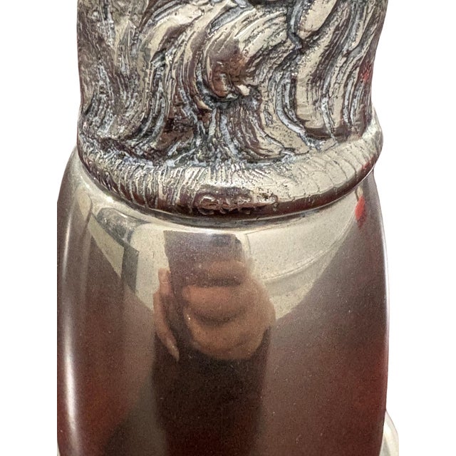 Vintage Gucci Silver-Tone Stag Deer Head Stirrup Cup For Sale In Charlotte - Image 6 of 8