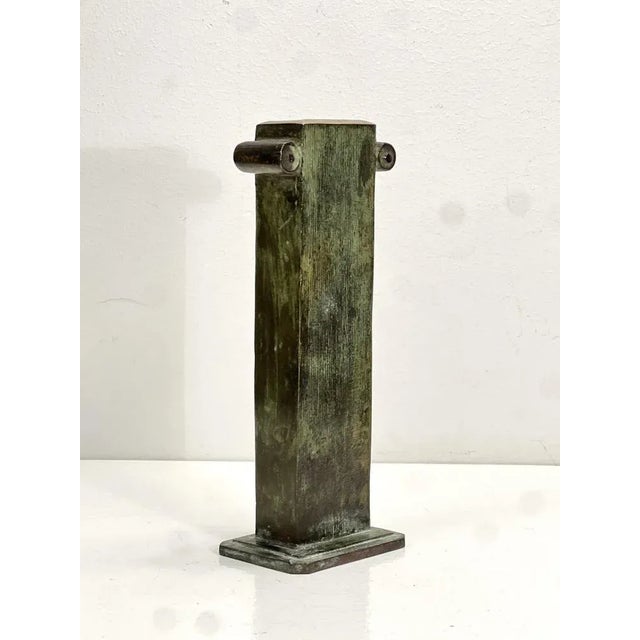 Forest Green Exclusive Bronze Vase by Böwi Bronze, 1930s For Sale - Image 8 of 13