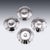 Antique 20th Century French Silver Butter Dishes from Christofle, Paris, 1890s, Set of 8 For Sale - Image 5 of 18