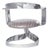 Carlos Ojínaga Erill "Cinta" Swivel Armchair, Stainless Steel, Spanish Mid-Century For Sale
