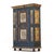 Blue Antique Rustic Farmhouse Painted Bridal Cabinet, 1863 For Sale - Image 8 of 16