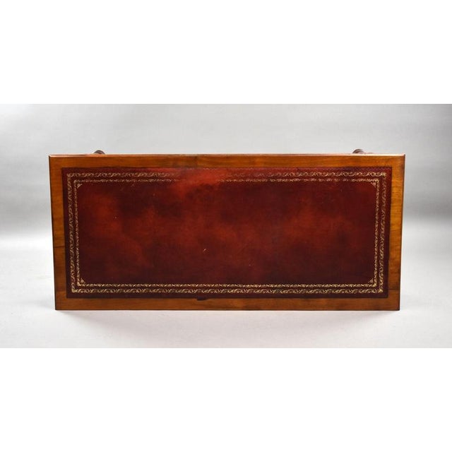 Brown Edwardian Mahogany Writing Table, 1910 For Sale - Image 8 of 9