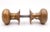 Traditional Vintage 2.125 In. Brass Passage Door Knob Set For Sale - Image 3 of 6
