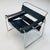 Black Italian Leather B3 Lounge Chair by Marcel Breuer for Fasem, 1980s For Sale - Image 8 of 11