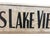 1920s C. 1920's - 30's Helen's Lake View House Wood Sign For Sale - Image 5 of 7