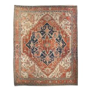 19th Century Antique Serapi Rug