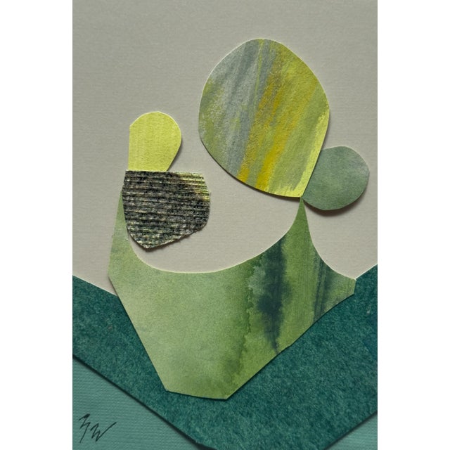 2020s "Petal 1" Original Mixed-Media Collage on Paper by Zac Woodiel For Sale - Image 5 of 10