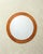 1970s Large Round Wall Mirror in Teak Frame, Denmark, 1970s For Sale - Image 5 of 5