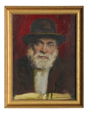 Sandu Liberman, Portrait of an Old Man, Oil on Canvas