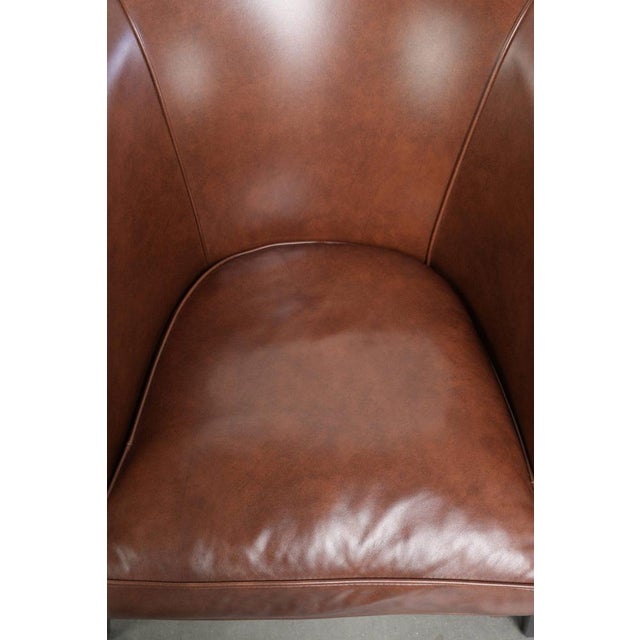 Club Chair in Cowhide Leather For Sale - Image 6 of 13