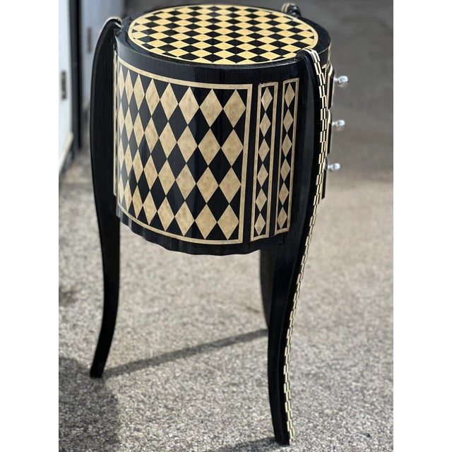 1970s Black and Off White Chest of Drawers Table For Sale In New York - Image 6 of 6