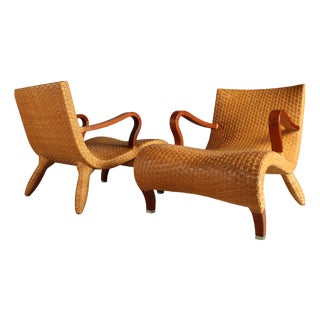 Compagnia delle Filippine Lounge Chairs by Antonio Citterio for B&B Italia / C&B Italia, 1990s, Set of 2 For Sale