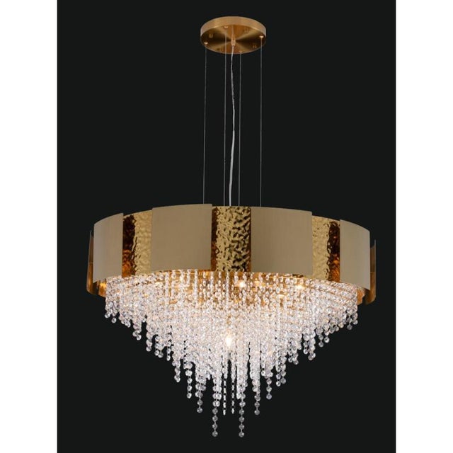 Collection marte chandelier, metal and crystal, ncs 519/80 by jago dimensions: d 80 x h 60 cm. Materials: metal, crystal....