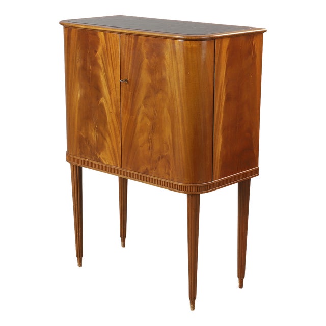 Vintage Swedish Grace Bar Cabinet from Forenade Mobler, Sweden, 1940s For Sale