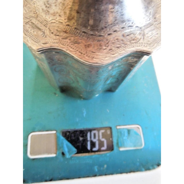 Rare 1875 Black Starr & Frost Sterling Silver Tea Caddy Pineapple Finial No Mono For Sale - Image 10 of 10