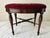 1950s Vintage Oval Mahogany Wood With Handmade Needlepoint Bench /Stool For Sale - Image 5 of 7