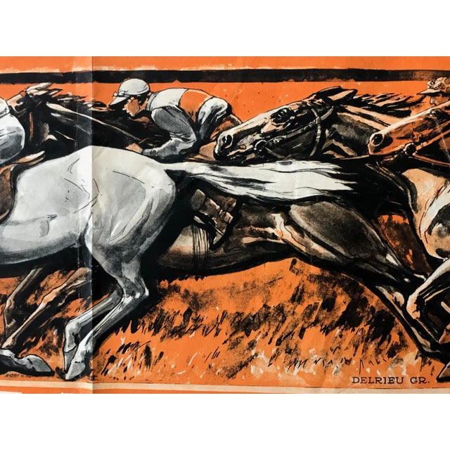 1930s 1937 French Horse Race Poster, Grand Prix De Paris For Sale - Image 5 of 9