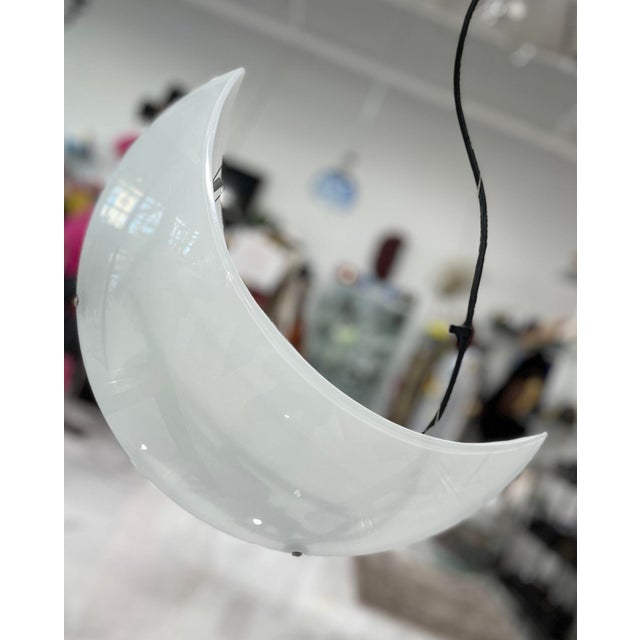 Contemporary Luna Moon Murano Suspension Light For Sale - Image 3 of 5