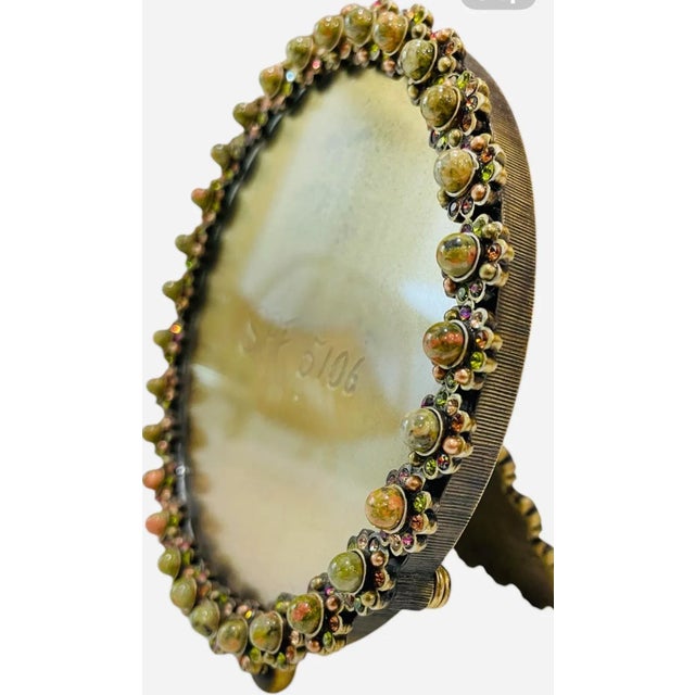 1990s 1990s Jay Strongwater Enamel and Swarovski Crystal Picture Frame For Sale - Image 5 of 8