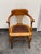 Captain’s Oak + Leather Armchair, Antique For Sale - Image 4 of 9