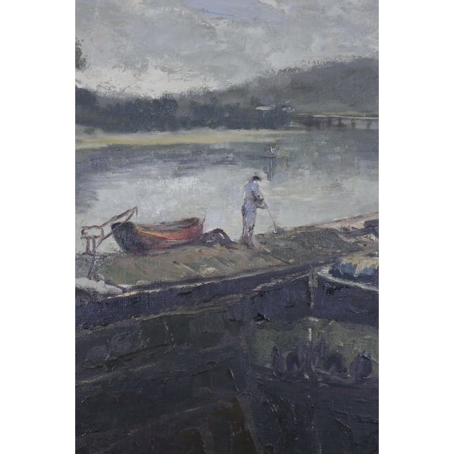 2000 - 2009 Jules, De Cort ships, Oil on Canvas, Framed For Sale - Image 5 of 11
