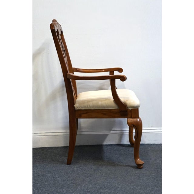 Broyhill Furniture Solid Cherry Traditional Georgian Style Dining Arm Chair 7940-87/86 For Sale In Kansas City - Image 6 of 10