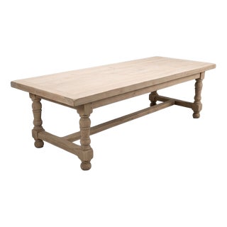Vintage Farmhouse Table in Oak, 1975 For Sale