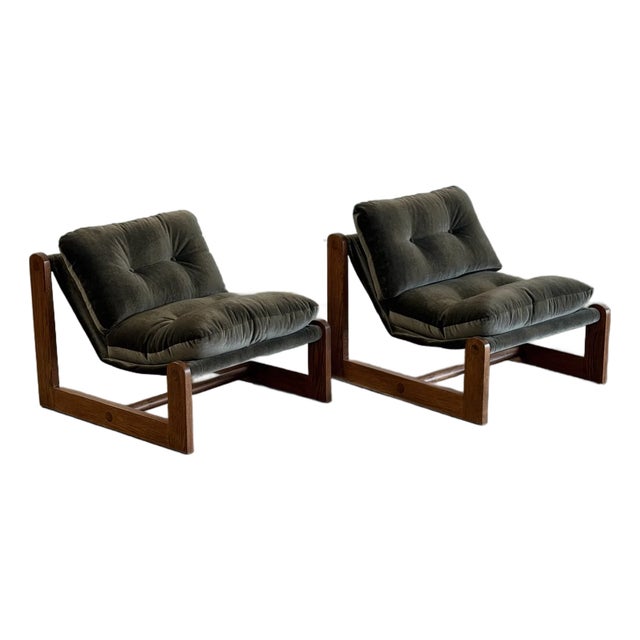Made to Order Fionda Lounge Chairs - Pair For Sale