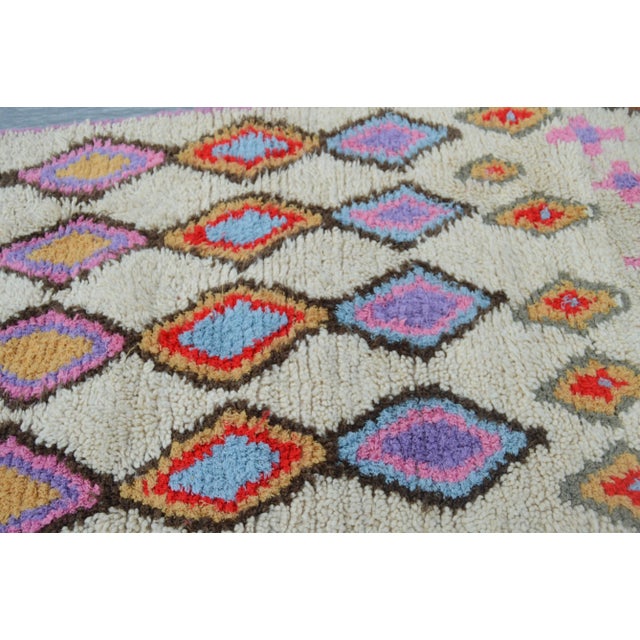 Lavender Mid 20th Century Vintage Moroccan Runner - 8'6'' X 3'1' For Sale - Image 8 of 9