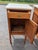 Antique French Oak White Marble Top Bedside Cabinets - A Pair For Sale - Image 9 of 12