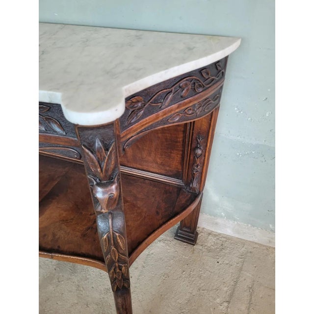 Vintage Art Nouveau Console Table For Sale - Image 6 of 14