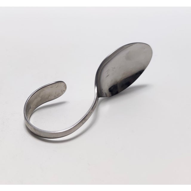 Postmodern Steel Serving Spoons attributed to Pinti, Italy, 1980s, Set of 12 For Sale - Image 11 of 13