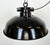 Industrial Black Enamel Factory Pendant Lamp, 1950s For Sale - Image 4 of 18