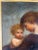 Textile 19th Century American Oil Painting of a Mother and Child Signed For Sale - Image 7 of 12