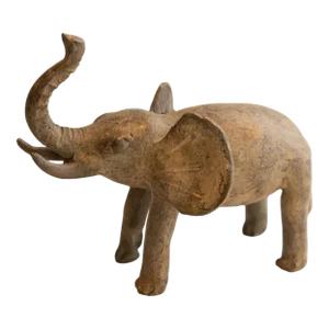 Vintage African Elephant Sculpture