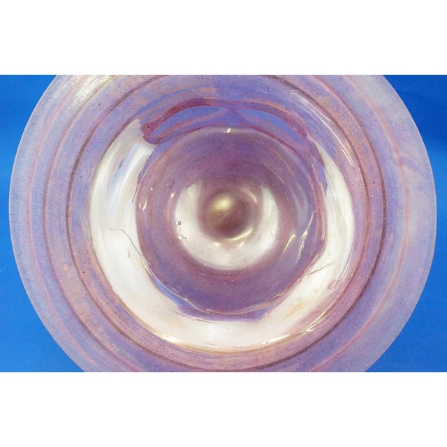 Iridescent Pink Murano Glass Vase from Seguso, 1900s For Sale - Image 11 of 18