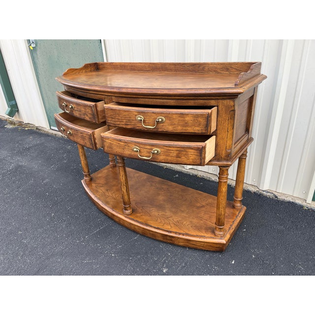 Wood Drexel Heritage Chatham Oaks French Country Buffet For Sale - Image 7 of 12